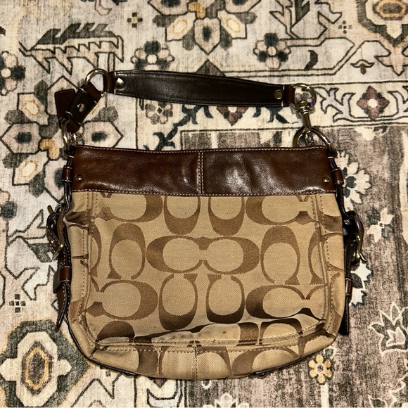 Coach VTG Y2kBrown and Tan Shoulder Bag with matching new wallet - Picture 3 of 8